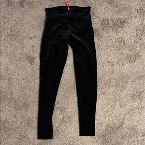 Spanx Black Velvet Leggings